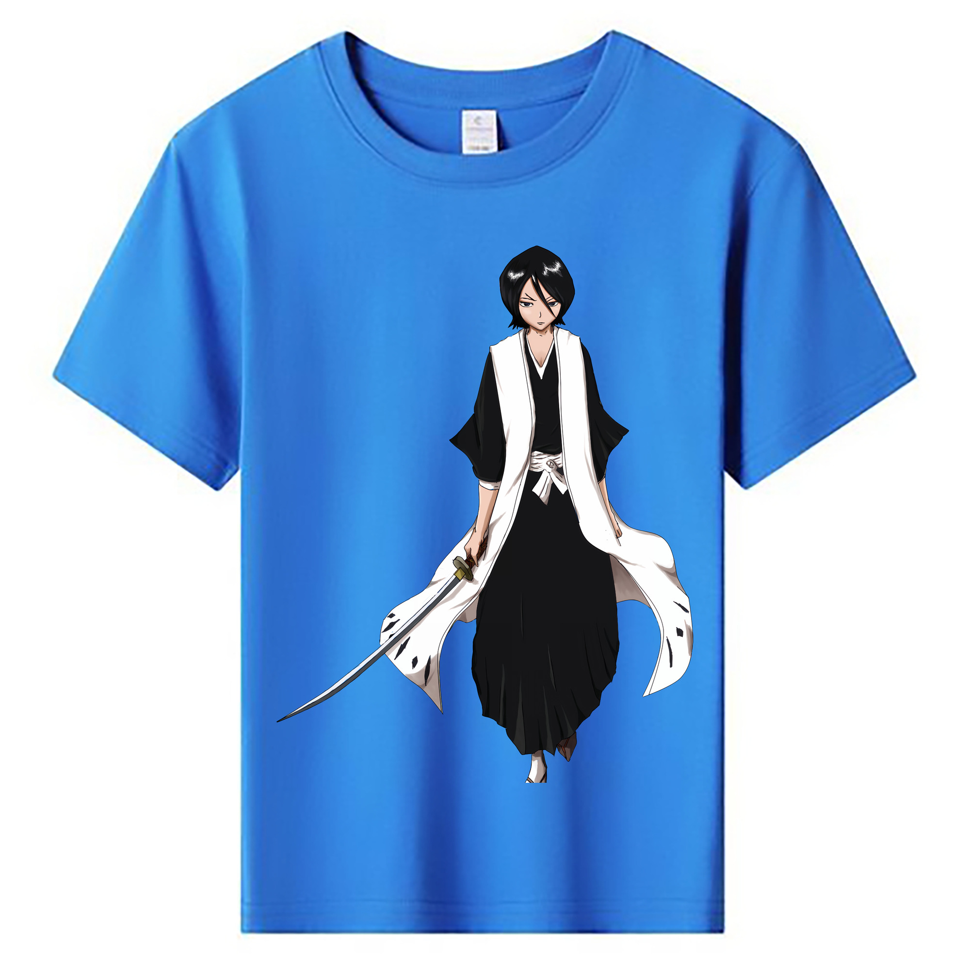 （画像用） ブリーチ 朽木ルキア BLEACH Kuchiki Rukia 綿100％キッズTシャツ（フロントプリント）